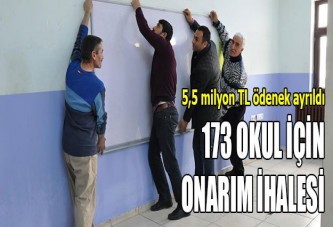 173 okul için onarım ihalesi başlıyor