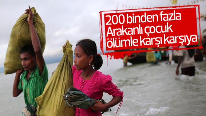 200 bin Arakanlı çocuk ölüm riski altında