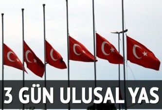 3 günlük ulusal yas