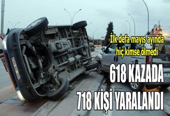 618 kazada 718 kişi yaralandı