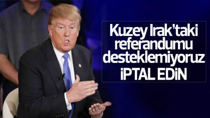 ABD: Kuzey Iraktaki referandumu desteklemiyoruz