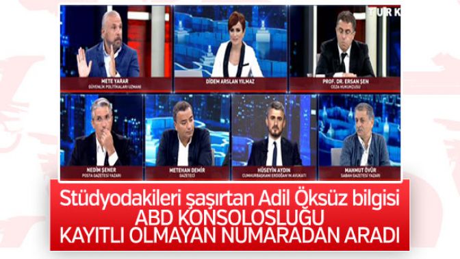 ABDnin Adil Öksüzü aradığı telefon deşifre oldu