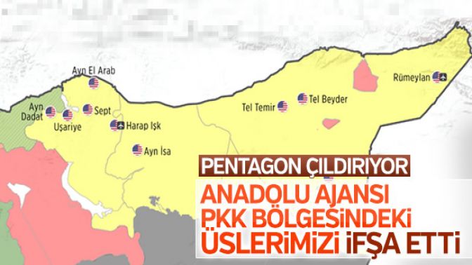 ABDnin PKK bölgesindeki üsleri ifşa oldu