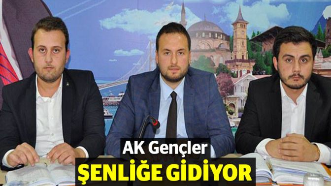 AK Gençler şenliğe gidiyor