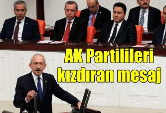 AK Partilileri kızdıran mesaj