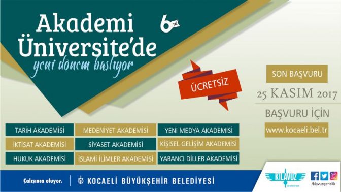 Akademi Üniversitesi başvurularında son gün Cumartesi