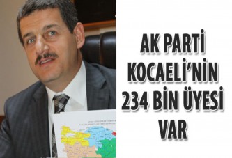 AKP Kocaeli’nin 234 bin üyesi var