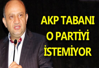 AKP TABANI O PARTİYİ İSTEMİYOR