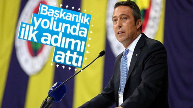 Ali Koç Fenerbahçe başkanlığı için adaylığını açıkladı