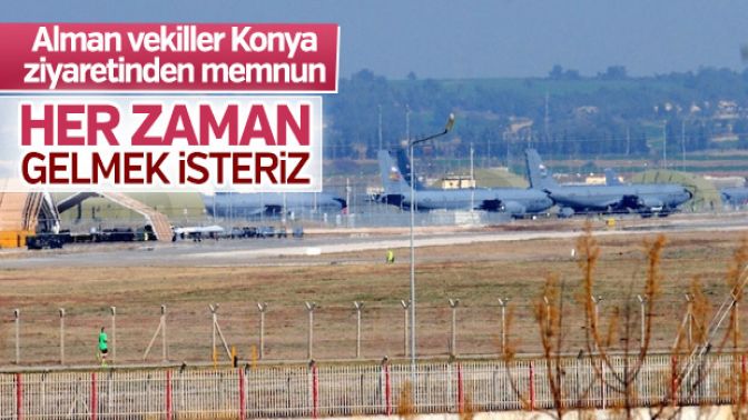 Alman vekiller Konyaya ziyaret sürekli olsun istiyor