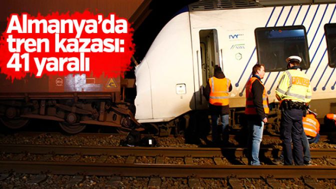 Almanyada tren kazası