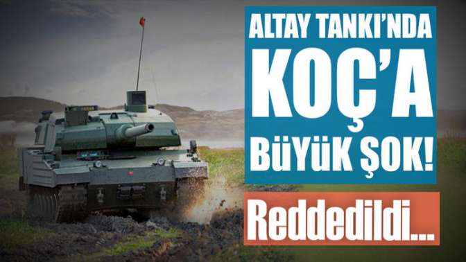 Altay tankında Koça büyük şok!