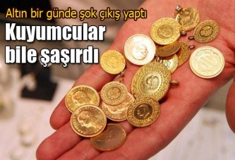 ALTINDA ŞAŞIRTAN YÜKSELİŞ