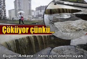 Ankara'da çökme şoku!