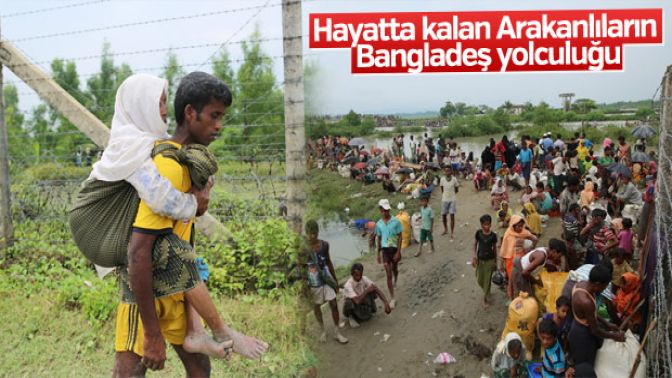 Arakanlı Müslümanlar Bangladeşe kaçıyor