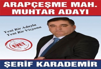 ARAPÇEŞME MUHTARINI SEÇTİ