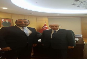 ARİF GÜLEN LİDER DEVLET BAHÇELİ'Yİ ZİYARET ETTİ