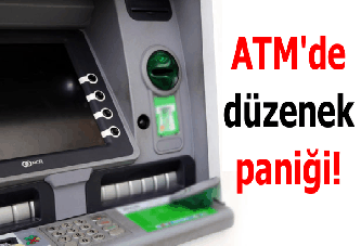 ATM'de düzenek paniği!