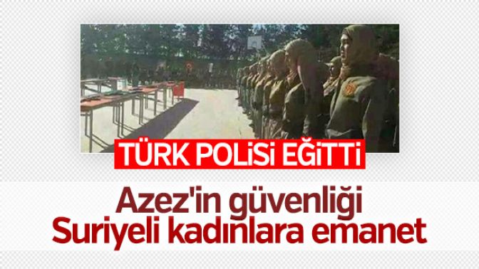 Azezin kadın polisleri göreve hazır