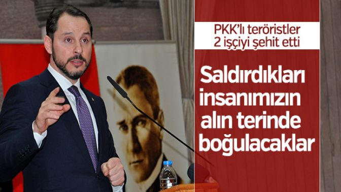 Bakan Albayraktan PKKnın hain saldırısına tepki