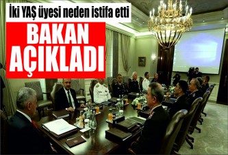 Bakan Fikri Işık 2 YAŞ üyesinin neden istifa ettiğini açıkladı