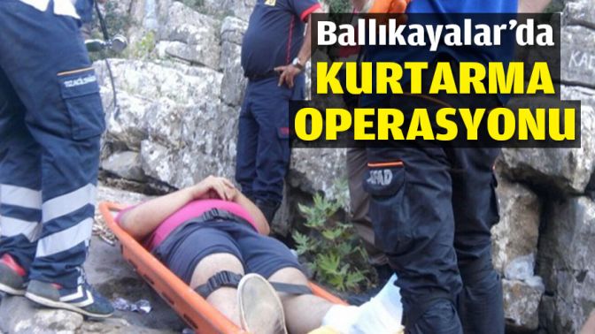 Ballıkayalar’da kurtarma operasyonu