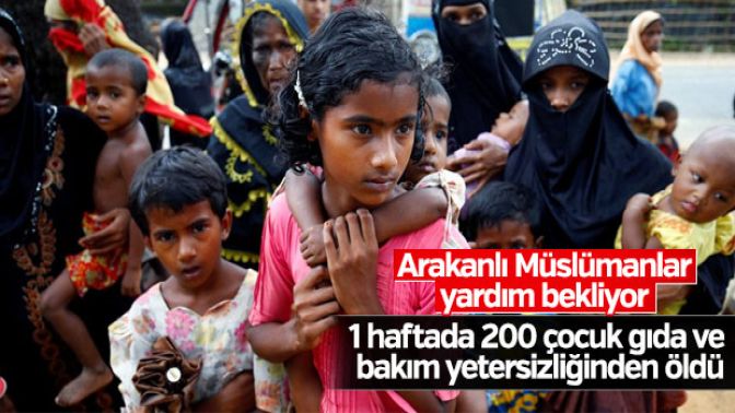 Bangladeşte Arakanlı Müslüman çocuklar yardıma muhtaç