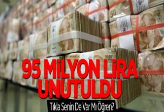 Bankalarda 94,5 Milyon Lira Unutuldu!