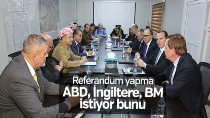 Barzani, ABD, İngiltere ve BM temsilcileriyle görüştü