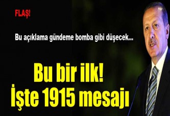 Başbakan'dan 1915 mesajı