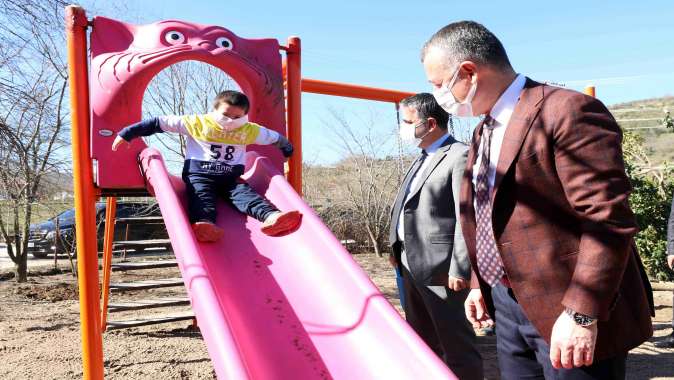 Başkan Büyükakın, Ahmet’in parkına konuk oldu