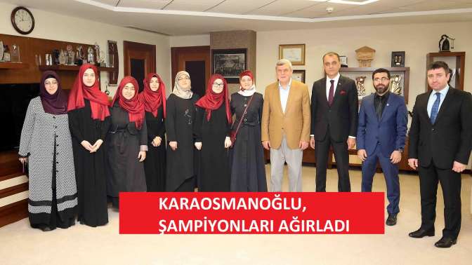 Başkan Karaosmanoğlu, Arapça münazara şampiyonlarını ağırladı