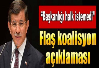 'Başkanlığı halk istemedi'