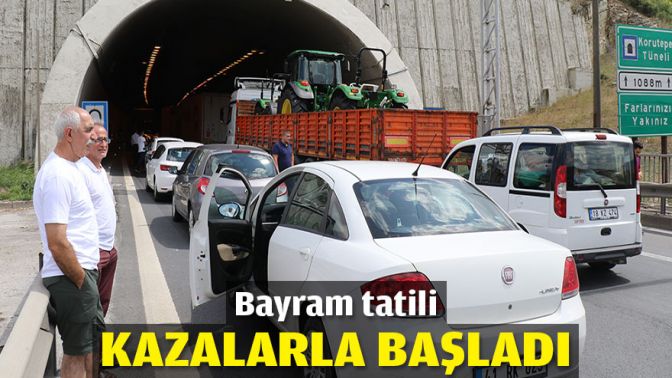 Bayram tatili kazalarla başladı