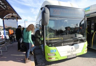 Belediye otobüsleri 7 gün ücretsiz