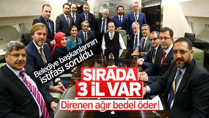 Belediyelerdeki istifa iddiaları Erdoğana soruldu