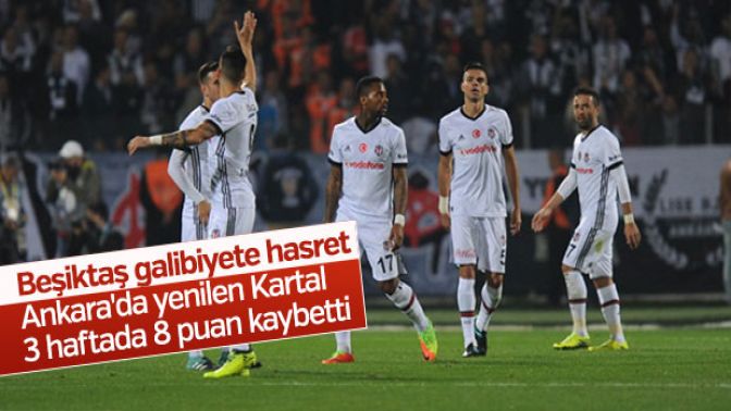 Beşiktaş deplasmanda Gençlerbirliğine yenildi