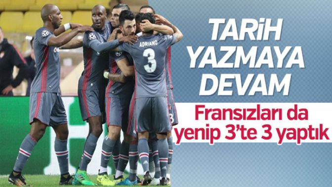 Beşiktaş Monacoyu da yendi