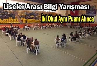 Bilgi yarışması nefes kesti