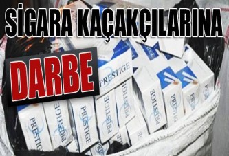 Bin 300 paket kaçak sigara ele geçirdi