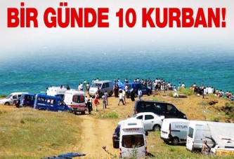 Bir günde çoğu genç on kurban