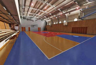 Bir spor salonu da Hasan Tahsin Ortaokulu’na