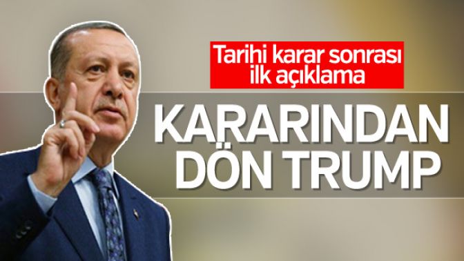 BM kararı sonrası Erdoğandan ilk açıklama