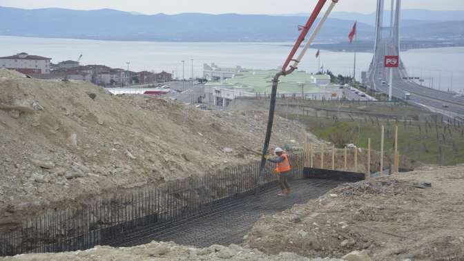 Bölgenin en güzel manzaraları parkında ilk harç atıldı