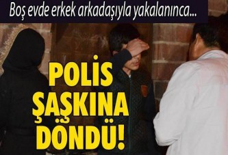 Boş evde erkek arkadaşıyla yakalanınca...