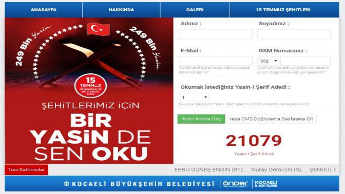 Büyükşehir, 15 Temmuz şehitlerimizi görkemli bir organizasyonla anacak