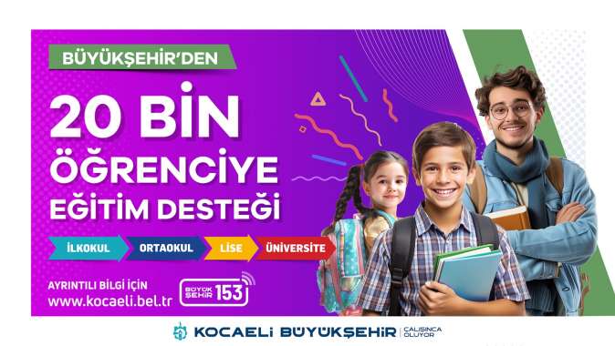 Büyükşehir’den 20 bin öğrenciye eğitim desteği