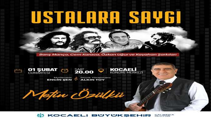 Büyükşehir’den “Ustalara Saygı” konseri