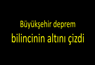 Büyükşehir deprem bilincinin altını çizdi