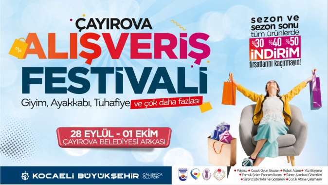 Büyükşehir’in Alışveriş Festivali bu kez Çayırova’da